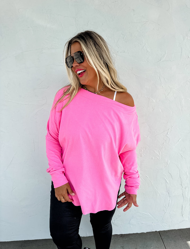 Allie Athleisure Top (Pink)/Ships in 1 week