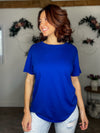 Cotton Boyfriend Tee (Royal Blue)