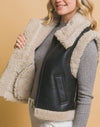 Shearling Faux Leather Fur Vest/Pre-Order/ Ships in 1-2 weeks