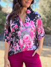 Maggie Floral Blouse (Wrinkle Resistant)