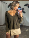 Changing Moods Distressed Sweater