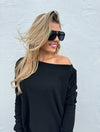 Allie Athleisure Top (Black)