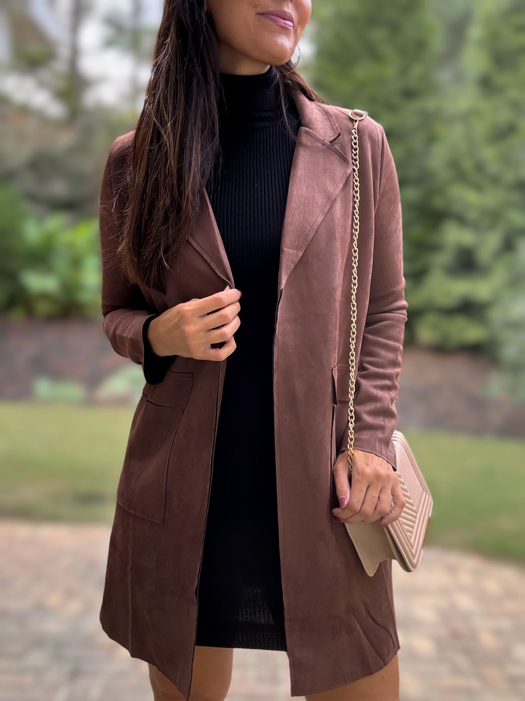 Jesse Suede Jacket (Chocolate Brown)