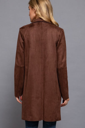 Jesse Suede Jacket (Chocolate Brown)