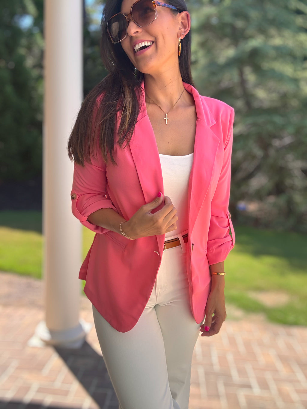 In Charge Blazer (Coral)