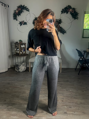 Melange Hacci Drawstring Pants