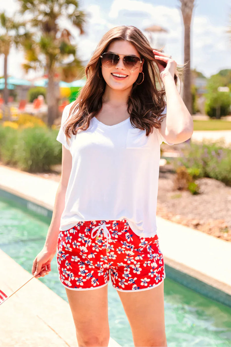 Patriotic Floral Every Day Shorts