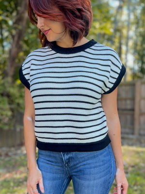 Sally Striped Sweater Top