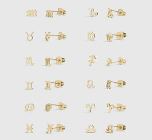 Zodiac Earrings (Gold)