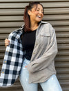 Reversible Plaid Jacket (Grey/Black/White)