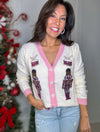 Holiday Shimmer Nutcracker Cardigan