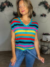 Stasia Knitted Striped Top