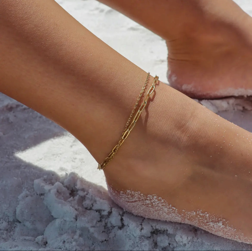 Summer Time 2 Row Anklet