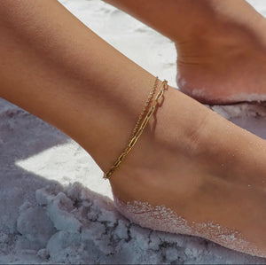 Summer Time 2 Row Anklet