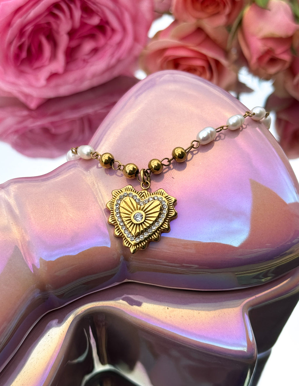 Love Story Pearl Necklace/ Ships in 1 Week