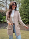 Tailored Look Cardigan (Heathered Beige)