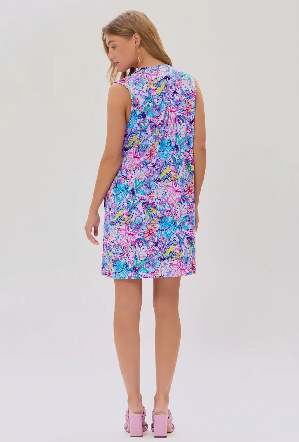 Brighter Times Floral Non Wrinkle Dress/ Ships in 1 Week