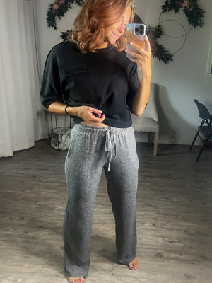 Melange Hacci Drawstring Pants