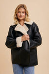 James Shearling Faux Leather