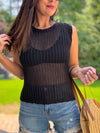 Bailey Knitted Tank (Black)
