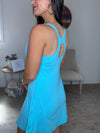 Taking the Court Athletic Butter Dress (Blue)