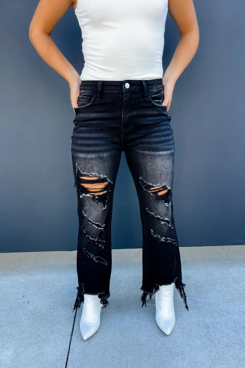 Urban Distressed Jeans (Black)