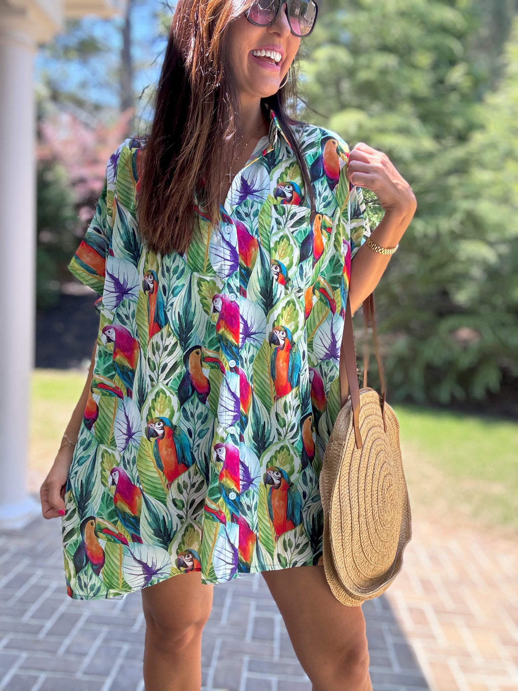 Stay Tropical Swim Cover Up