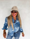 Dolly Denim Star Button Down