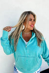 Easy Does It Pullover (Aqua)