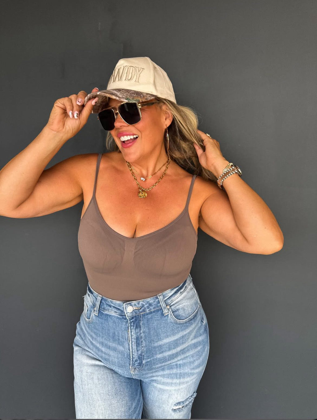 Avalon Bodysuit (Stone)