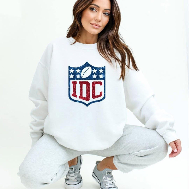 IDC Football Sweatshirt/ Ships in 1 week or less