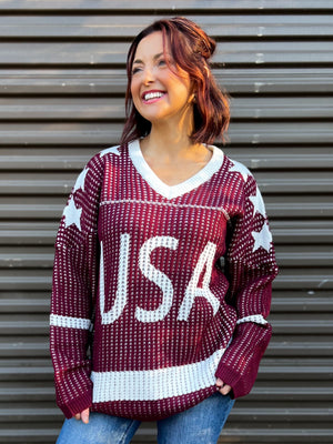 USA Knitted Sweater