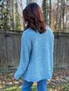 Dust Blue Popcorn Cardigan