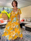 The Sunshine Garden Maxi Dress (Yellow)