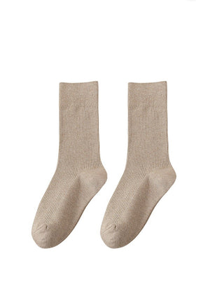 Combed Cotton Socks (Mocha)