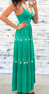 Embroidered Dream Dress (Sea Green)
