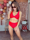 PRE-ORDER (Red)/ Girl On Fire Two Piece Suit/ 3-12-24