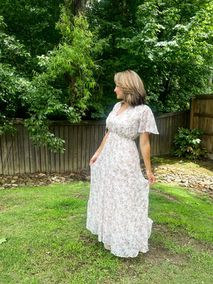 Lucky In Love Floral Maxi Dress