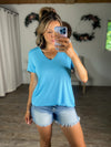 The Ultimate V Neck Tee (Baby Blue)