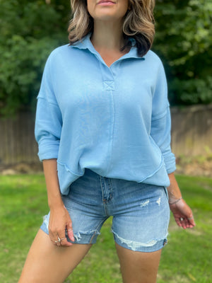 Dreamy Baby Blue Pullover