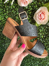 Stepping it Up Chunky Heeled Sandals (Black) PRE-ORDER