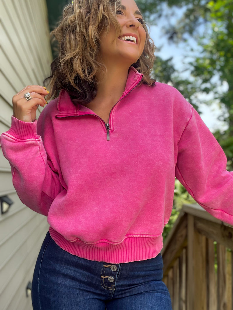 Feelin’ Fall Pullover (Pink)