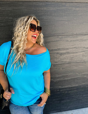 Emmie Tops (Aqua Blue)