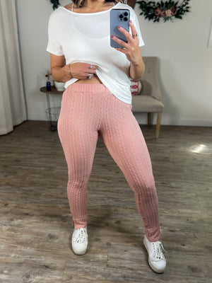 Perfect In Pink Side Slit Pants