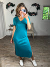Made With Modal Teal Dress