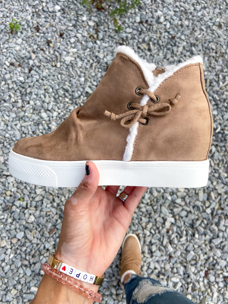Take Me Places Sneaker (Taupe)