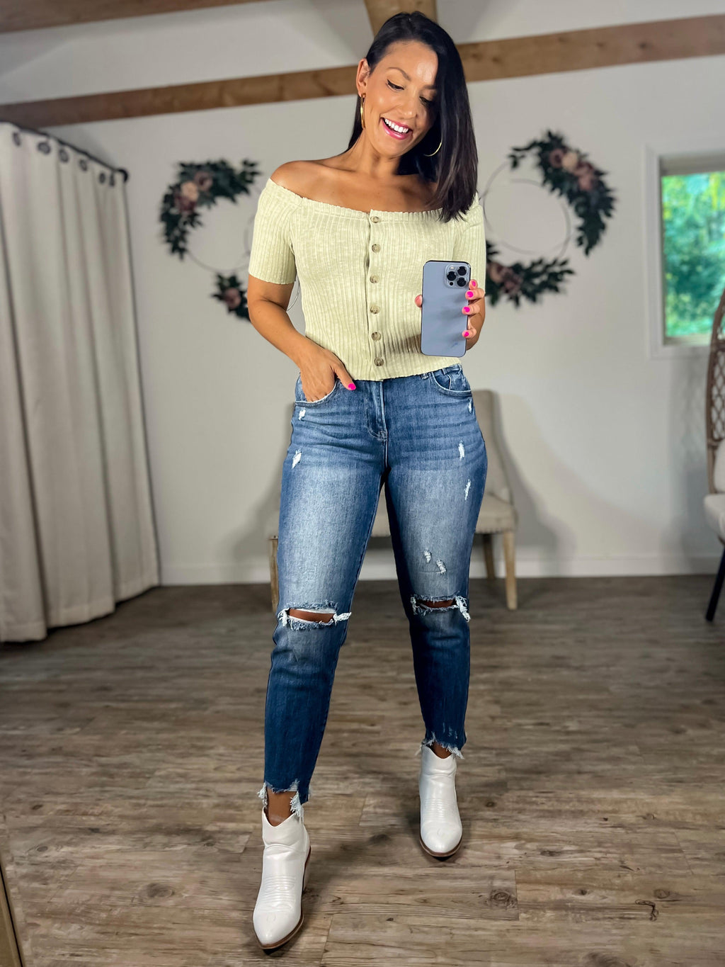 My Girlfriends Jeans (Medium/Dark Wash)