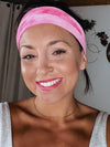 Tie Dye Ruched Head Band (Pink)