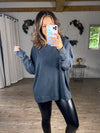 On The Go Pullover (Heathered Black)