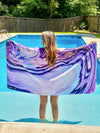 Purple Paradise Rectangular Geode Towel